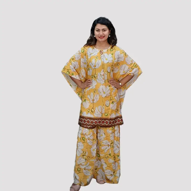 Digital Printed kaftan Co-ords set Trendy Two pcs 6594