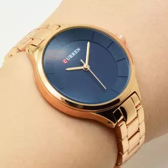 CURREN 9015 Women's Watch Luxury Stainless Steel Ladies Watch Gift for Female 3 Colors 2019