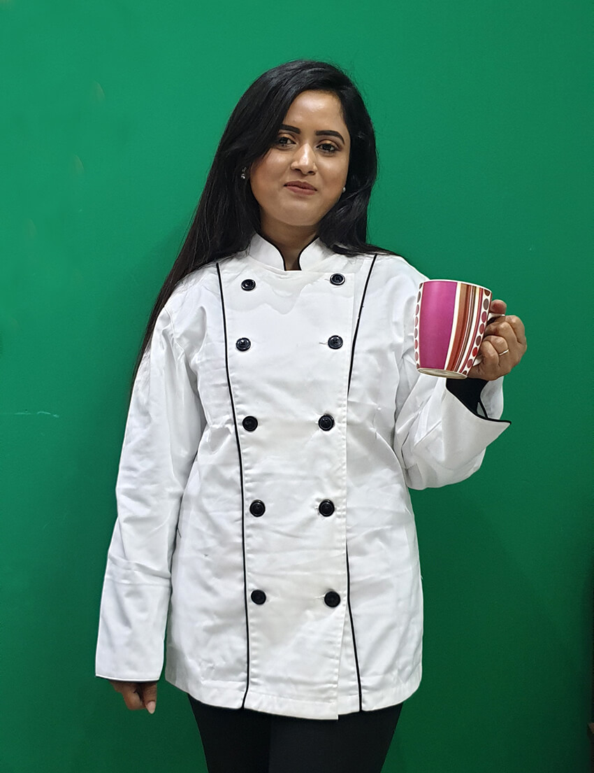 Restaurant & Bar Unisex Chef Coat Long Sleeved- Apparel white