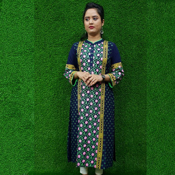 Exclusive linen kurti by Khorkuto