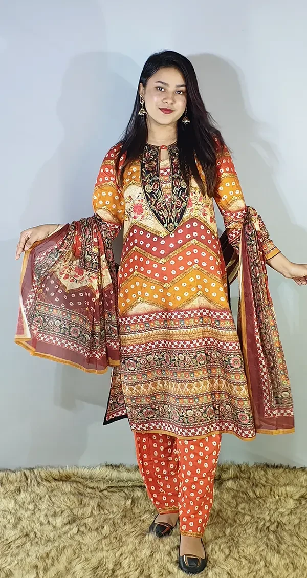 Premium Moslin Cotton Women's 3Pieces