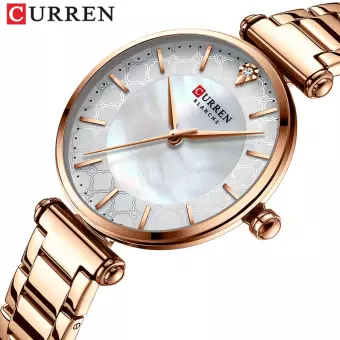 CURREN 9072 Watches for Women - Elegant Thin Quartz Wristwatch with Stainless Steel Female Clock