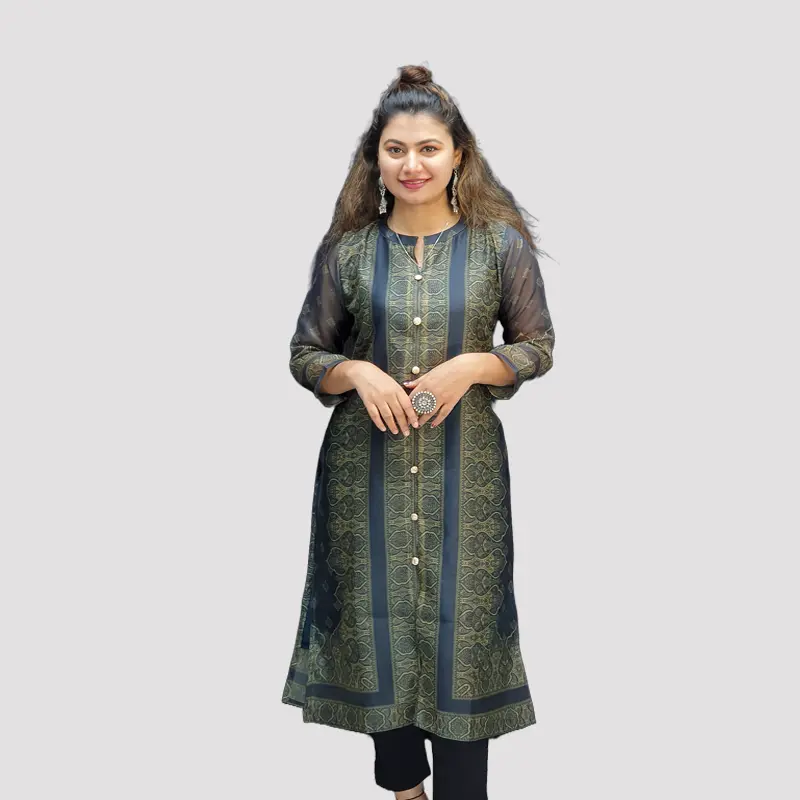 Dhupian Chundi Silk Sherwani Kurtis 6512