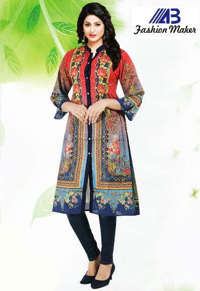 Digital Print Cotton Kurti 202130-6021