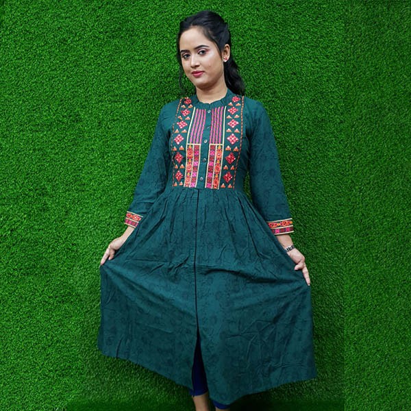 Exclusive linen kurti by Khorkuto