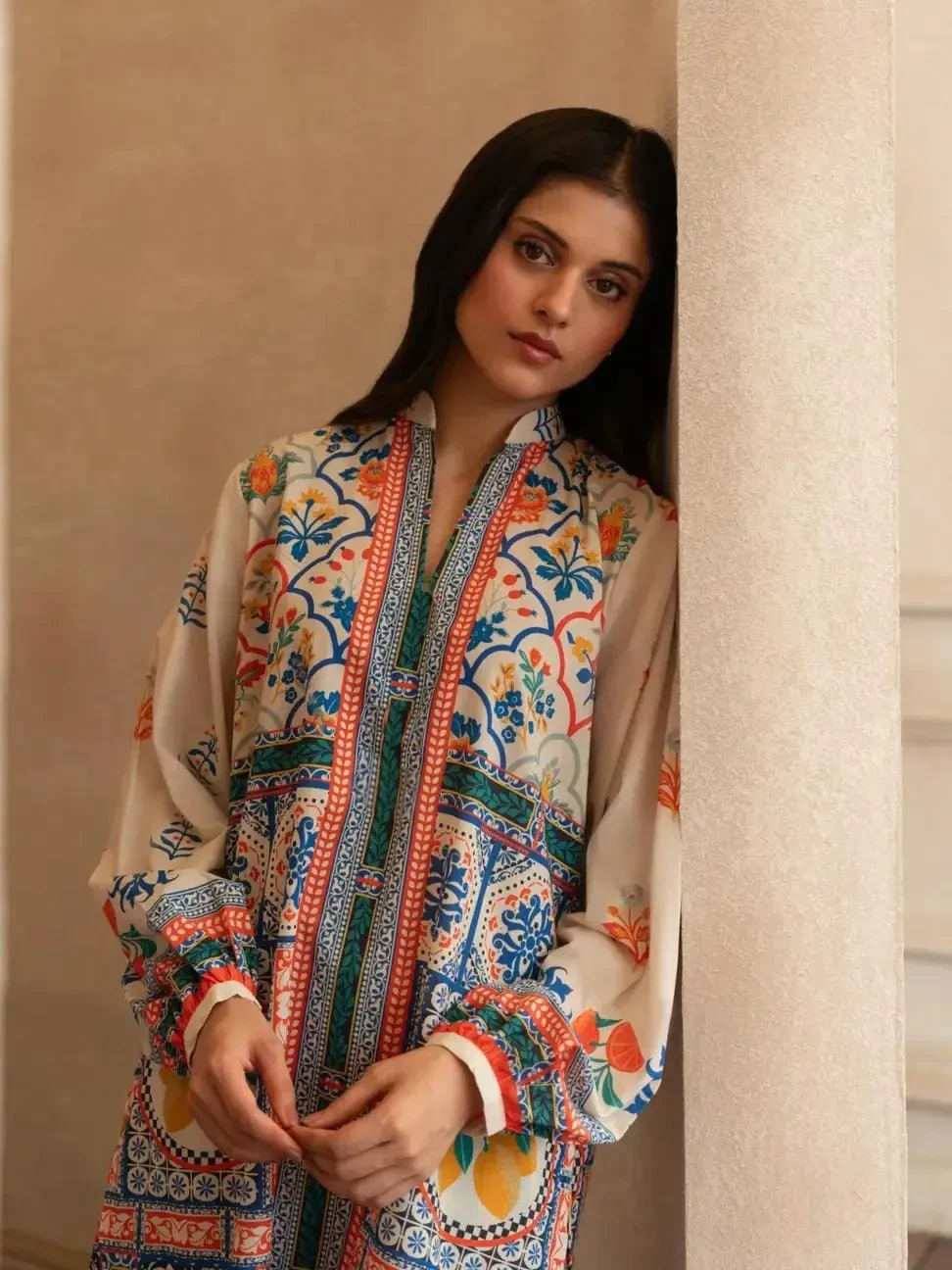 Colorful Dimond Georgette Co-ords MRS59