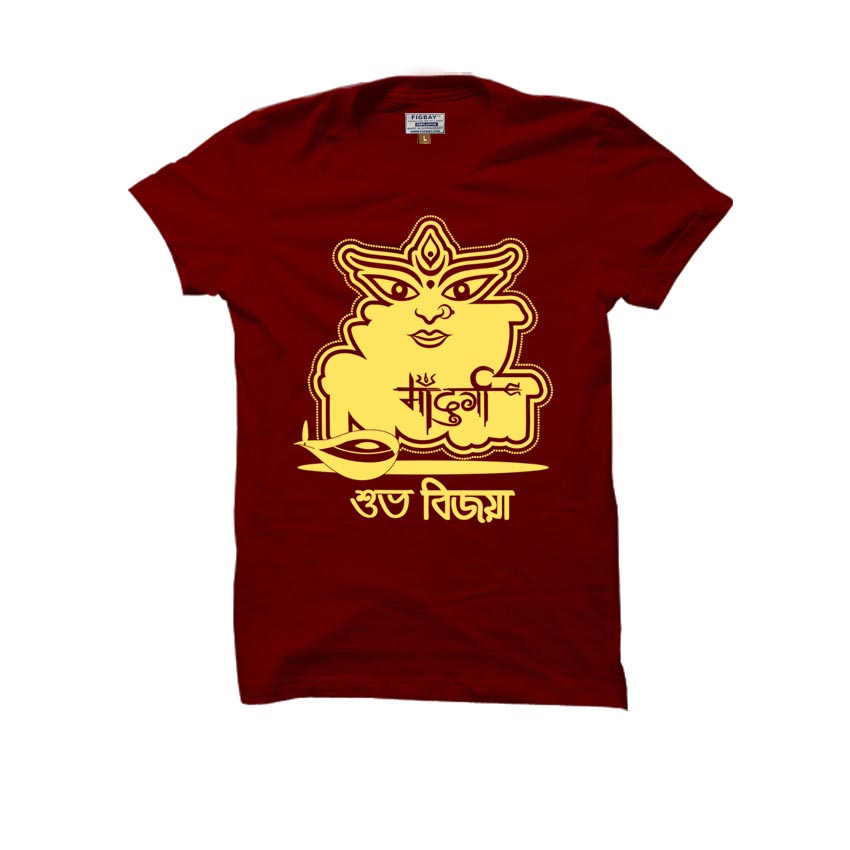 Durga Puja Cloud Cotton TShirt 201538