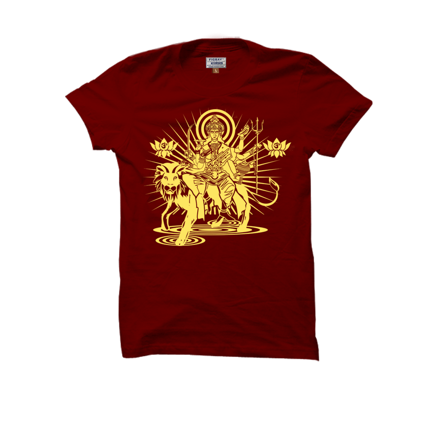 Durga Puja Cloud Cotton TShirt 201536