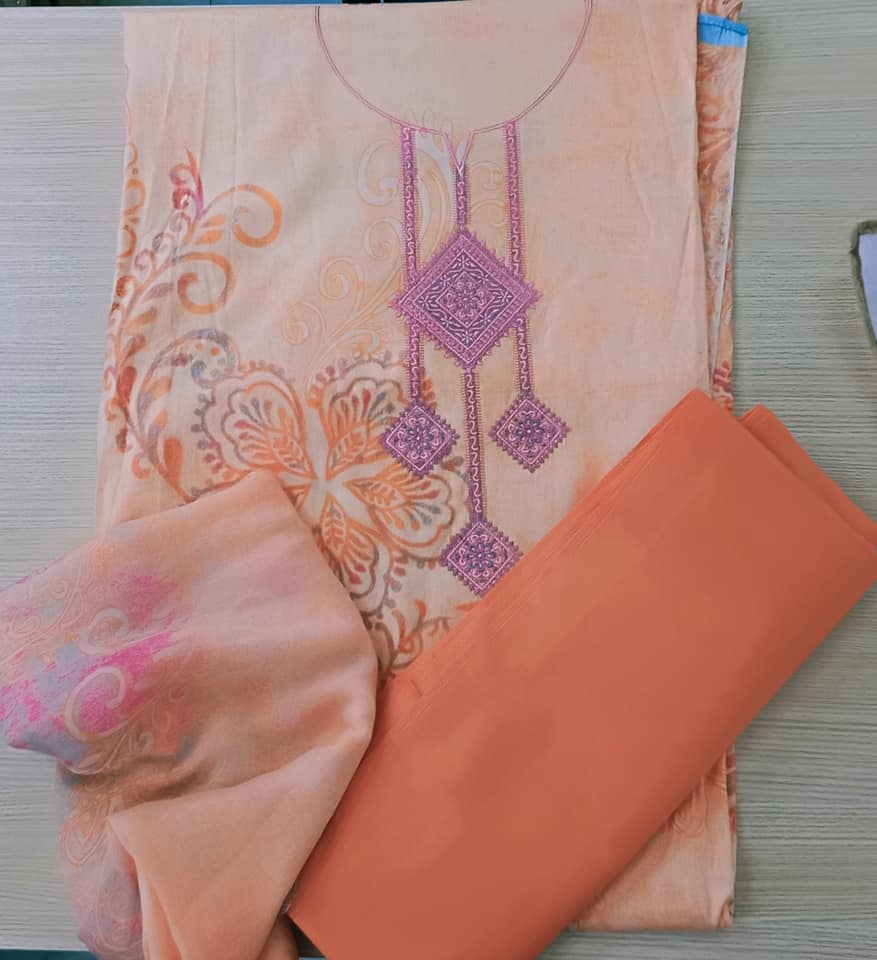 Exclusive Indian cotton Three pcs 301527