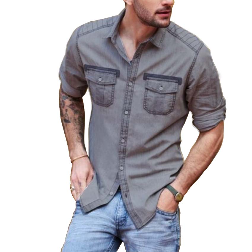 Premium Cotton Denim Shirt 201609