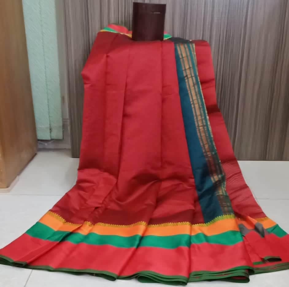 Indian South Silk Saree With Blouse 3015016