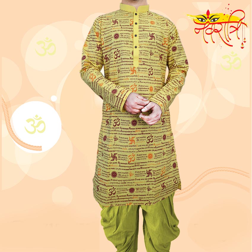 Classic Cotton Puja Panjabi  201585